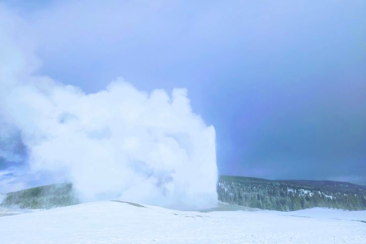 old faithful snowmobile tour